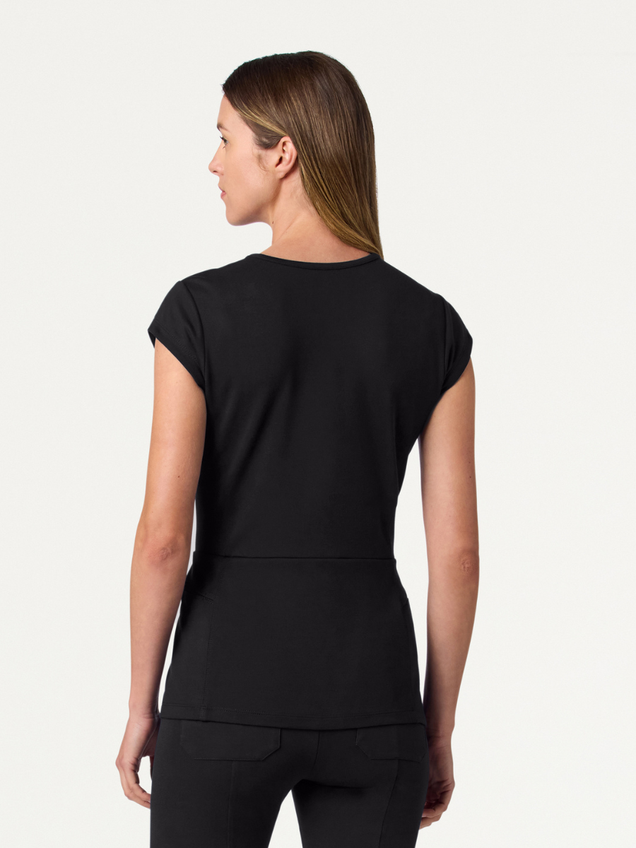 Bluza Isla Mock-Wrap M/Crna