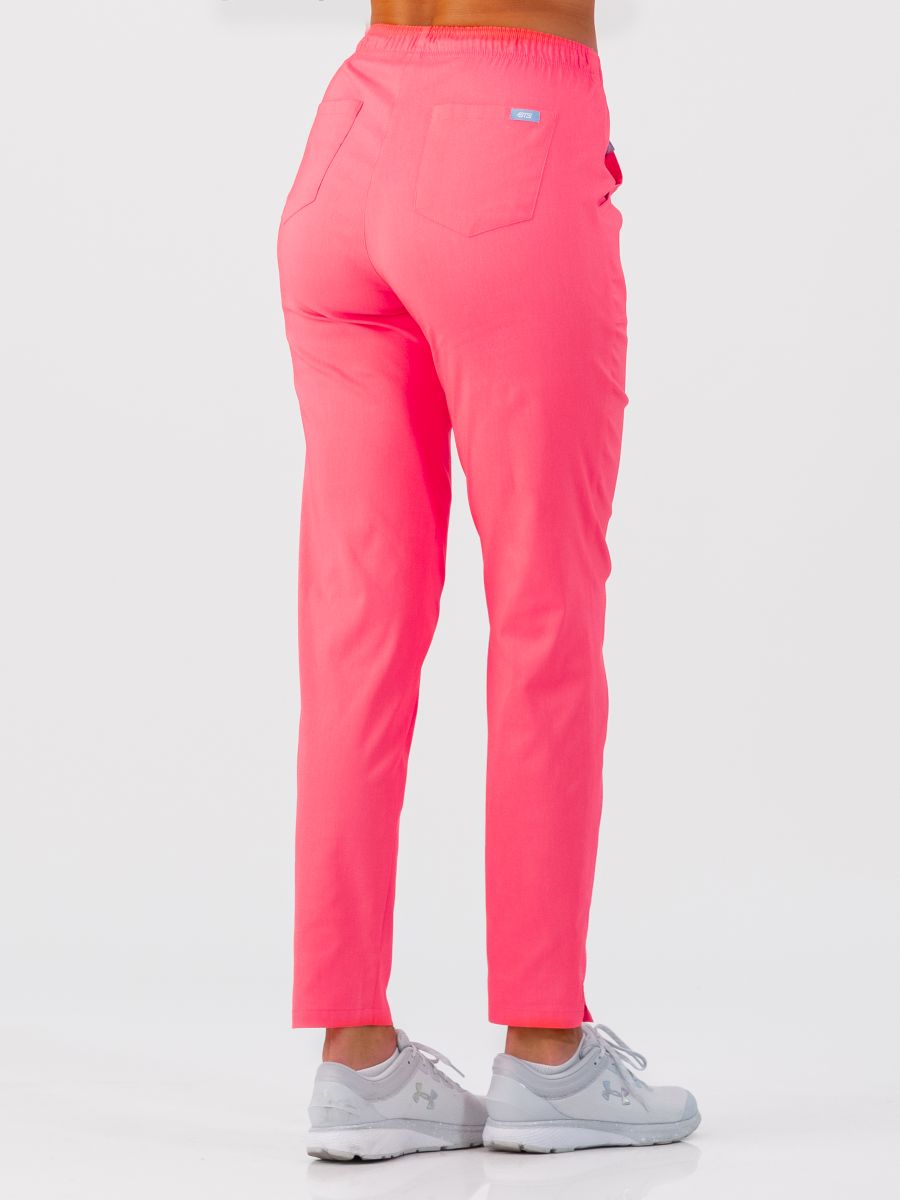 Pantalone SuperStretch Slim Neon Coral/XS