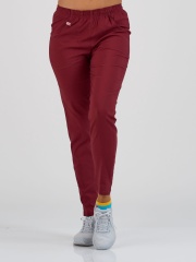 Pantalone SuperStretch Slim Bordo/XS